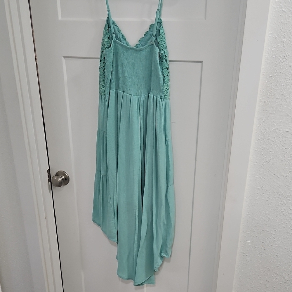 No Boundaries Teal High Low Dress - Picture 3 of 5